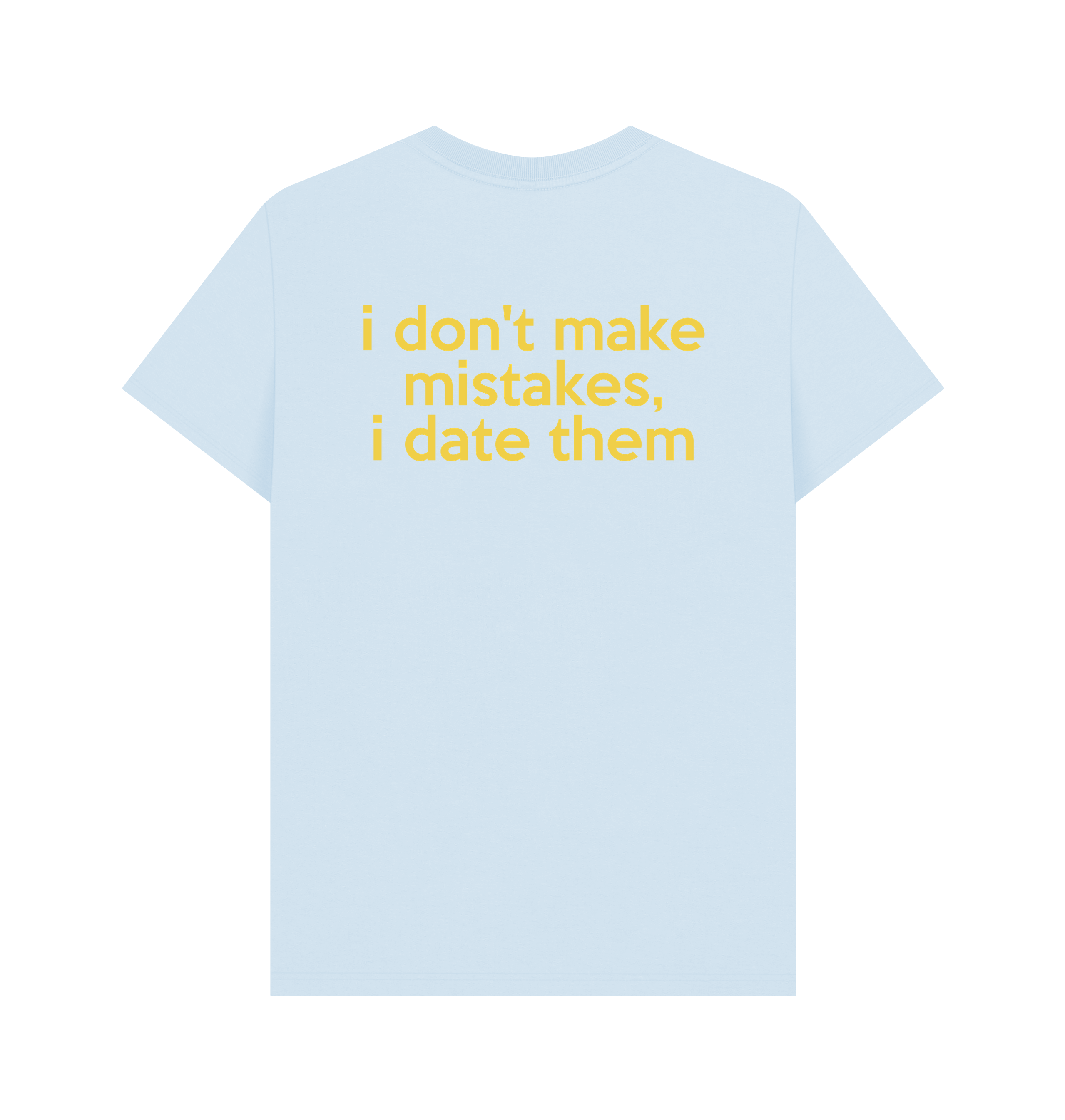 Sky Blue Printed T-shirt Back