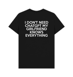 Black Printed T-shirt Back