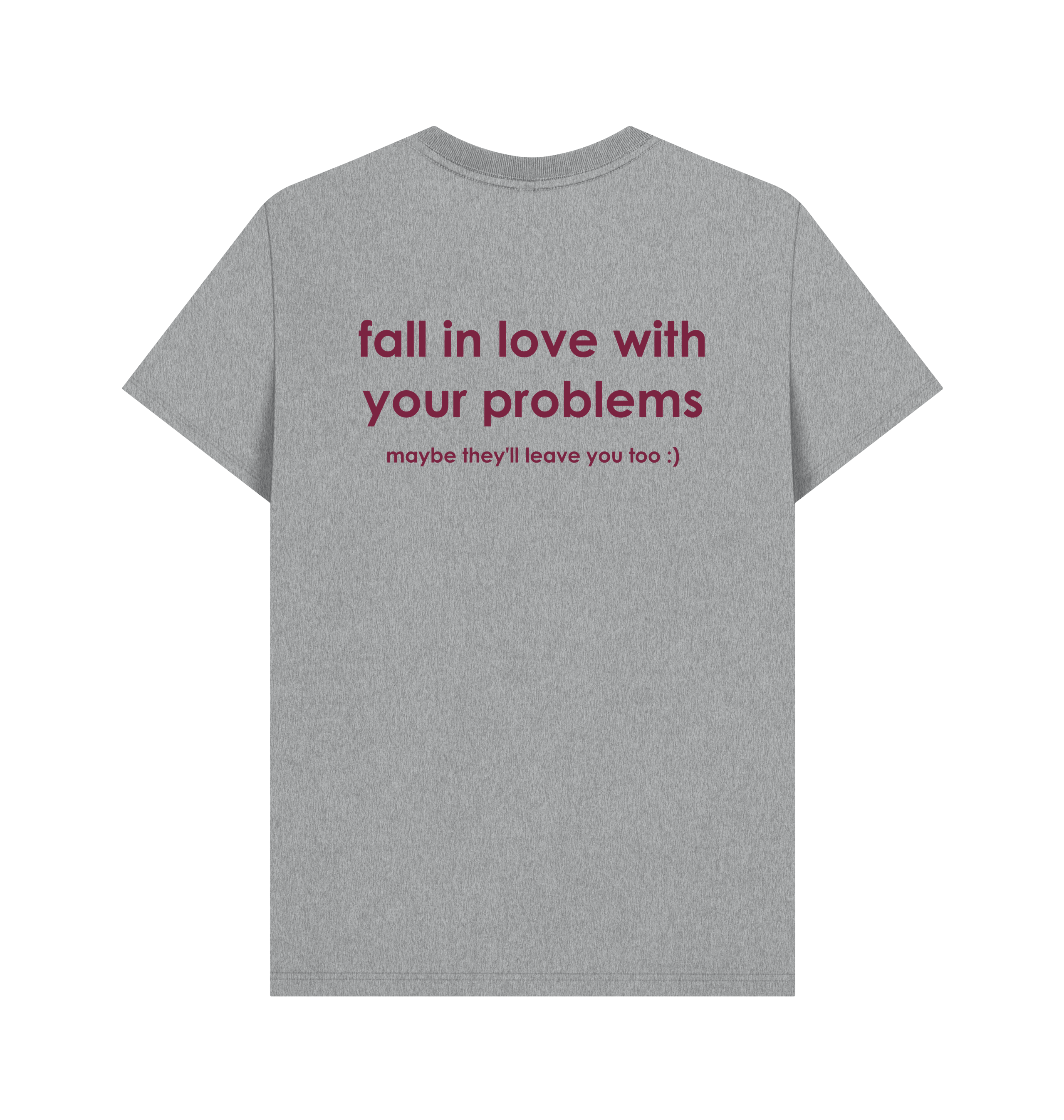 Athletic Grey Printed T-shirt Back
