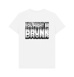 White Printed T-shirt Back