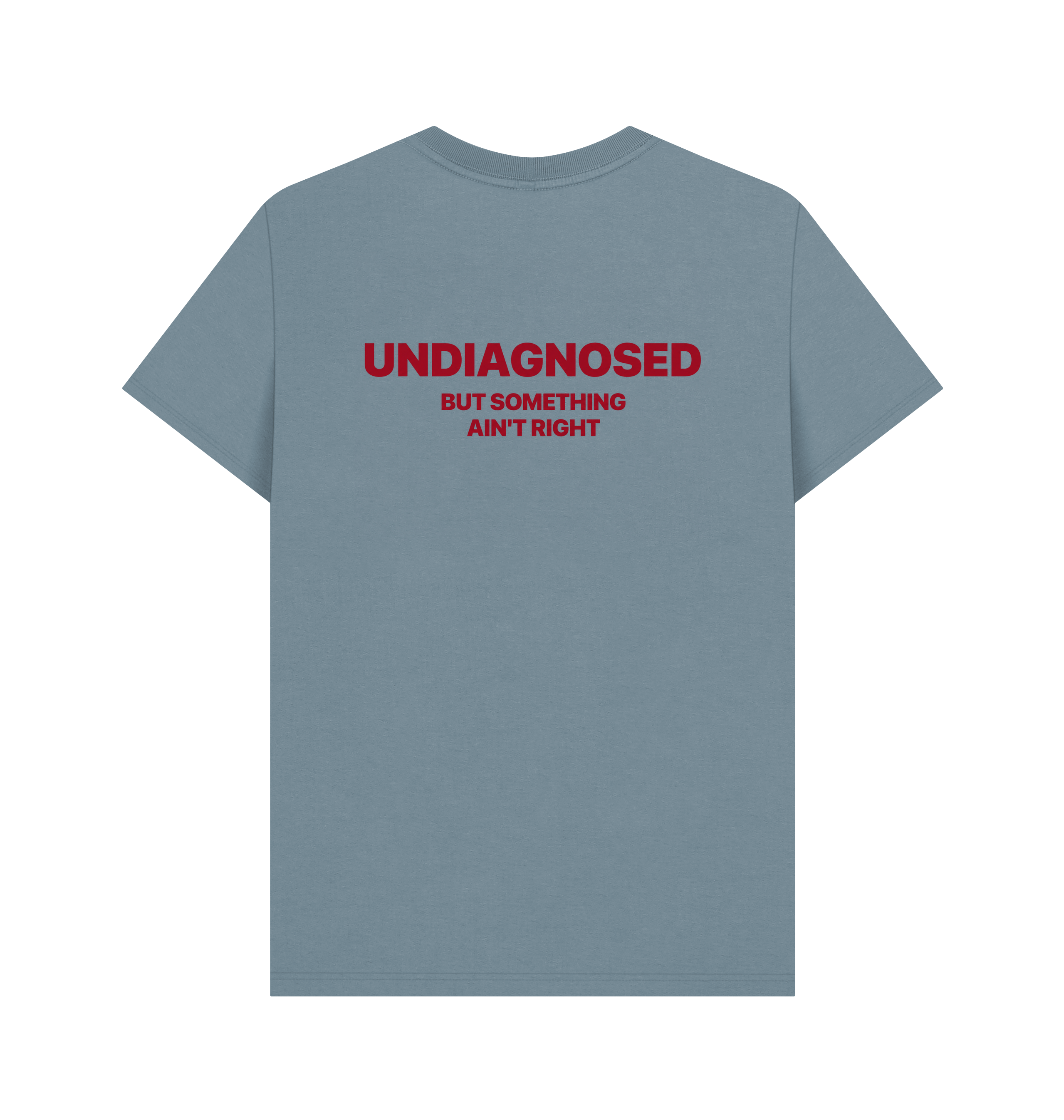Stone Blue Printed T-shirt Back