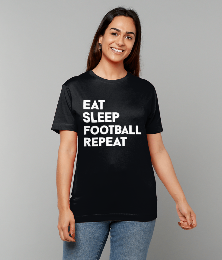 403 Eat Sleep Football Repeat T-Shirt Funny Tee