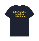 Navy Blue Printed T-shirt Back