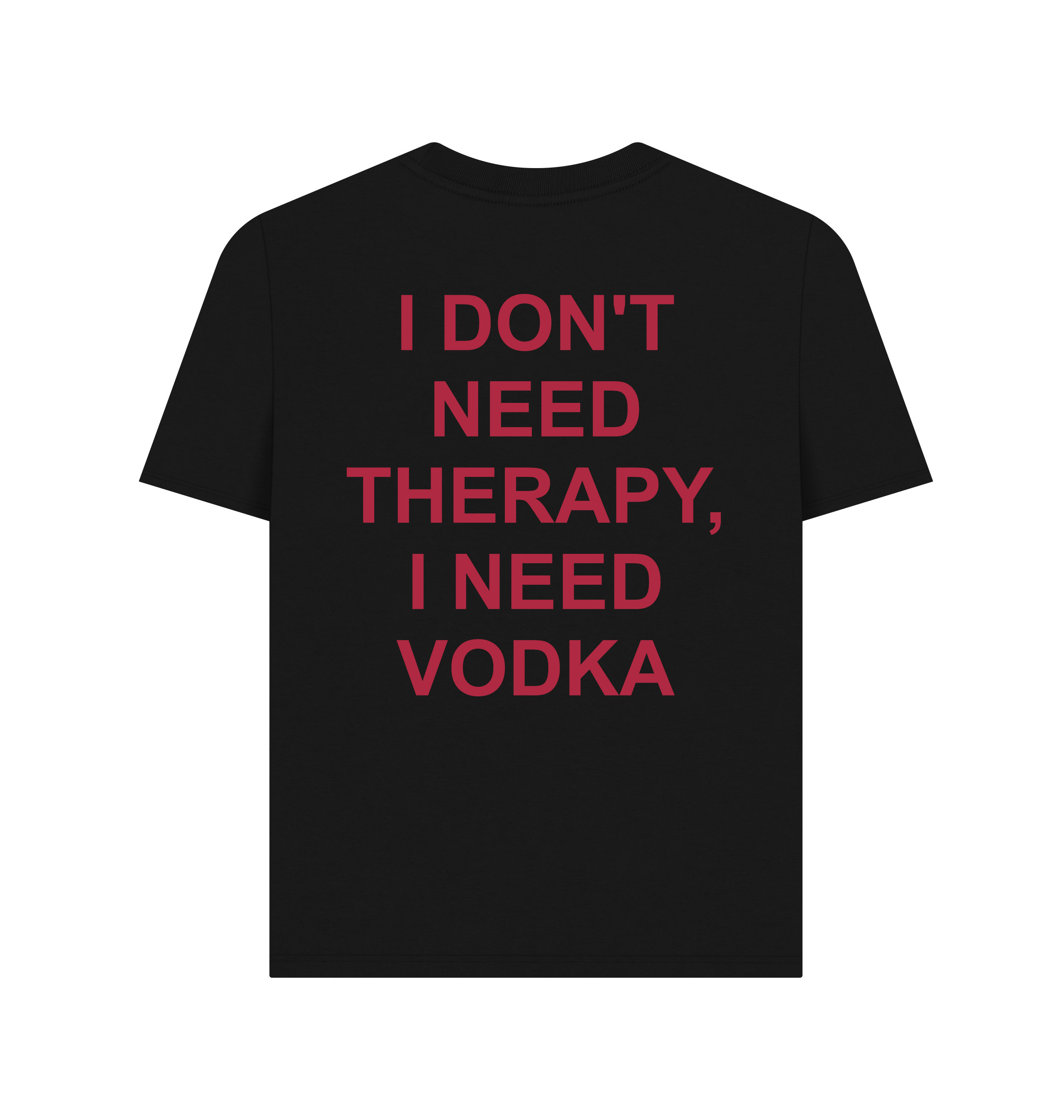 Black Printed T-shirt Back