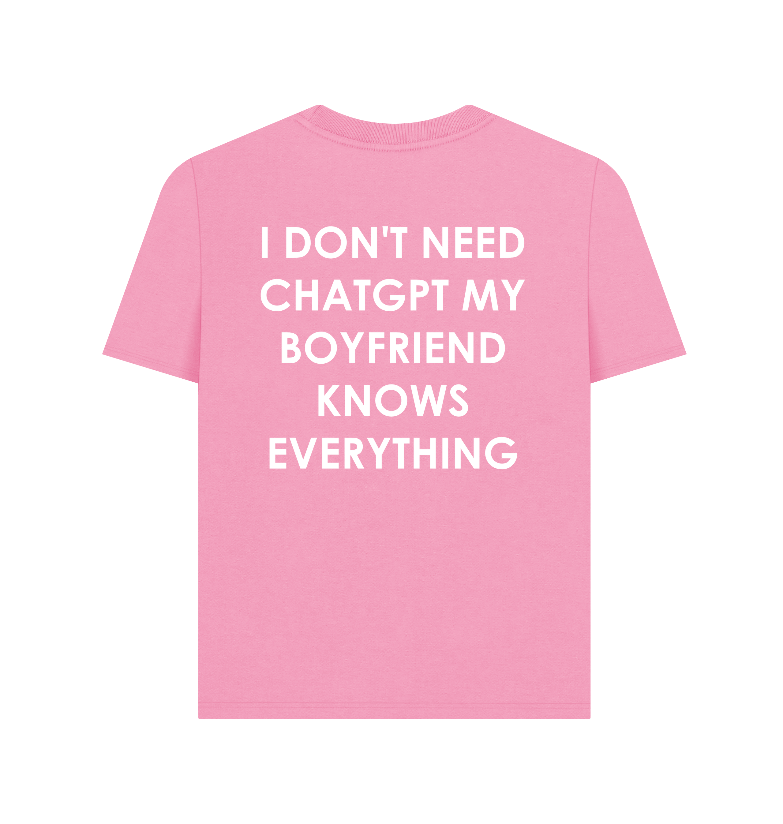 Rose Pink Printed T-shirt Back