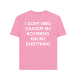 Rose Pink Printed T-shirt Back