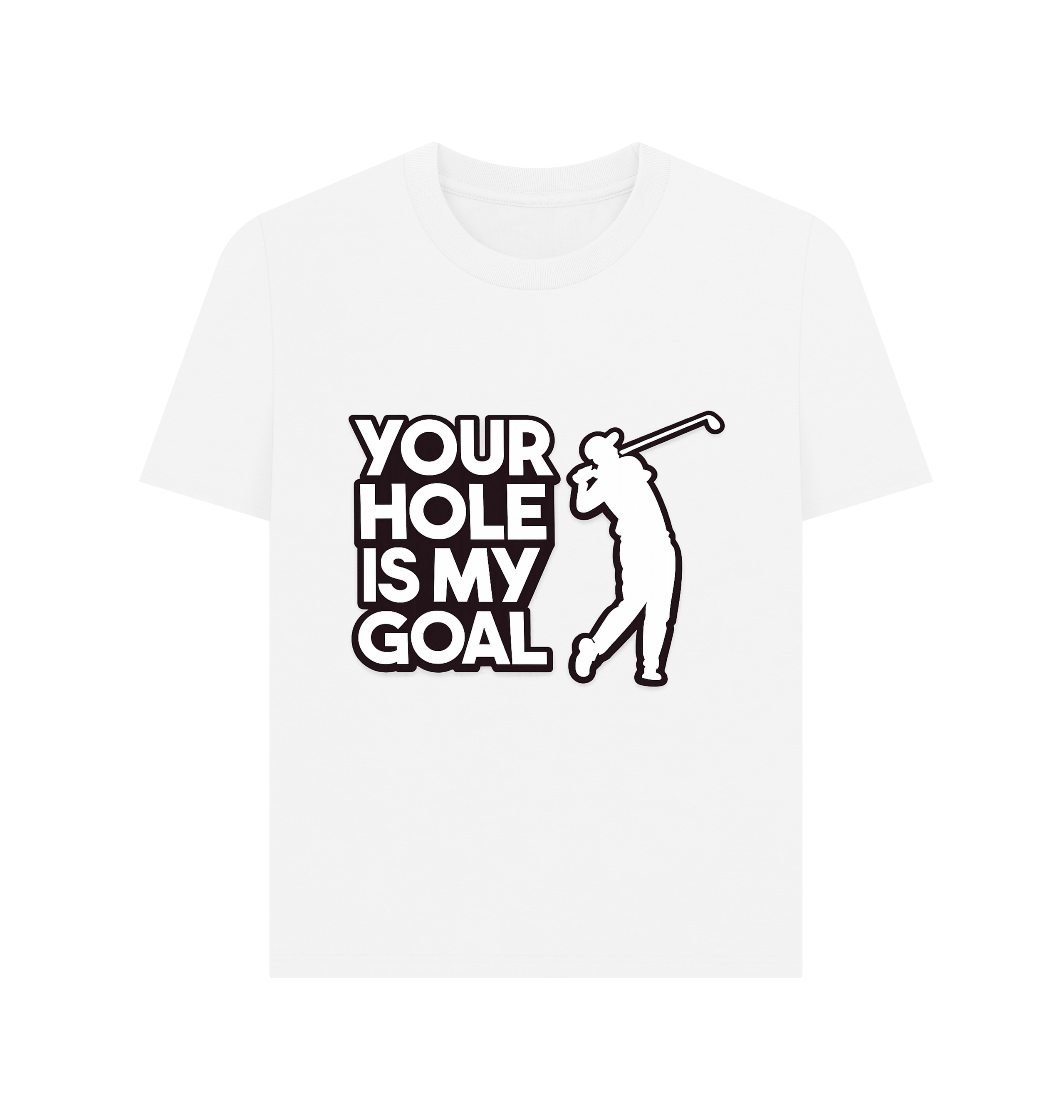 White Printed T-shirt Front