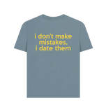 Stone Blue Printed T-shirt Back