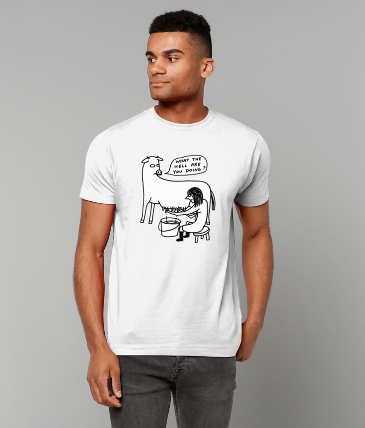 295 Funny What The Hell Are You Doing funny T-shirt Tee