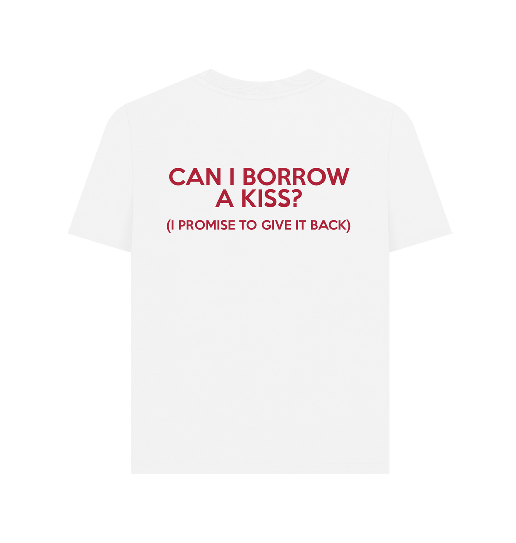 White Printed T-shirt Back