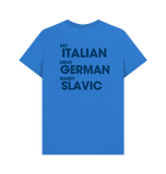 Bright Blue Printed T-shirt Back