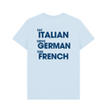 Sky Blue Printed T-shirt Back