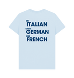 Sky Blue Printed T-shirt Back