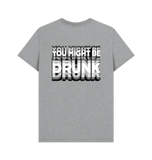Athletic Grey Printed T-shirt Back