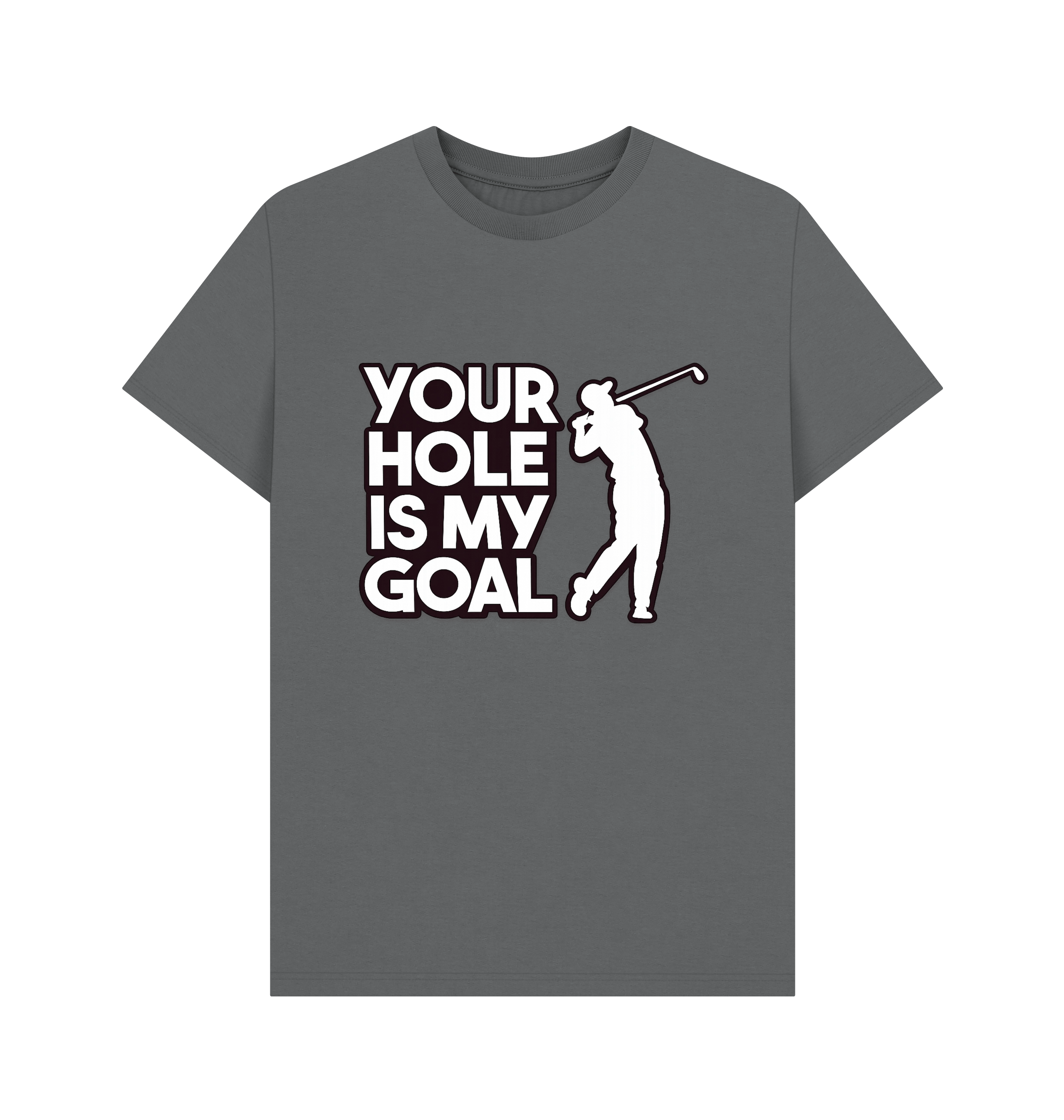 Slate Grey Printed T-shirt Front