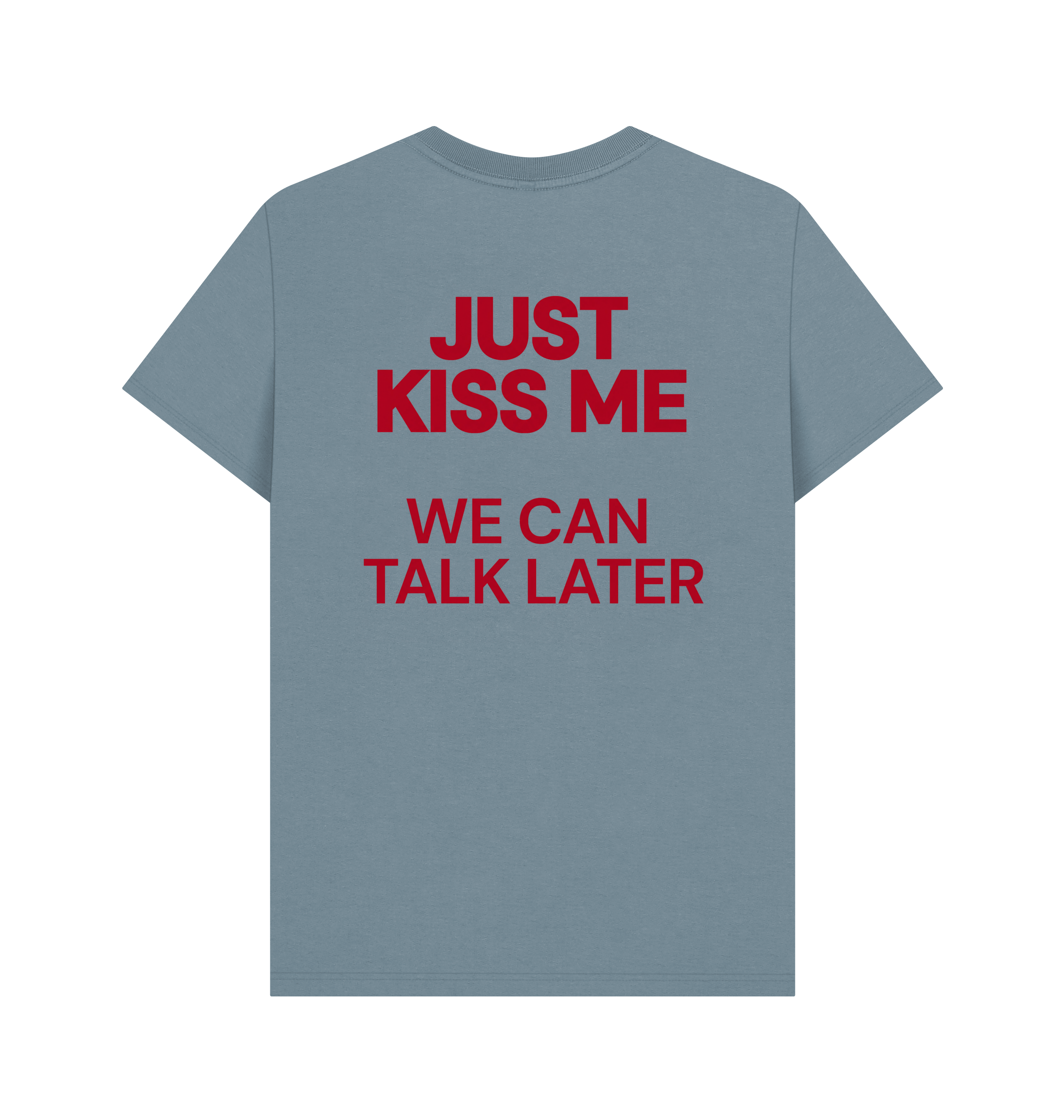 Stone Blue Printed T-shirt Back