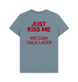 Stone Blue Printed T-shirt Back
