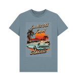 Stone Blue Printed T-shirt Front