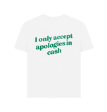 White Printed T-shirt Back