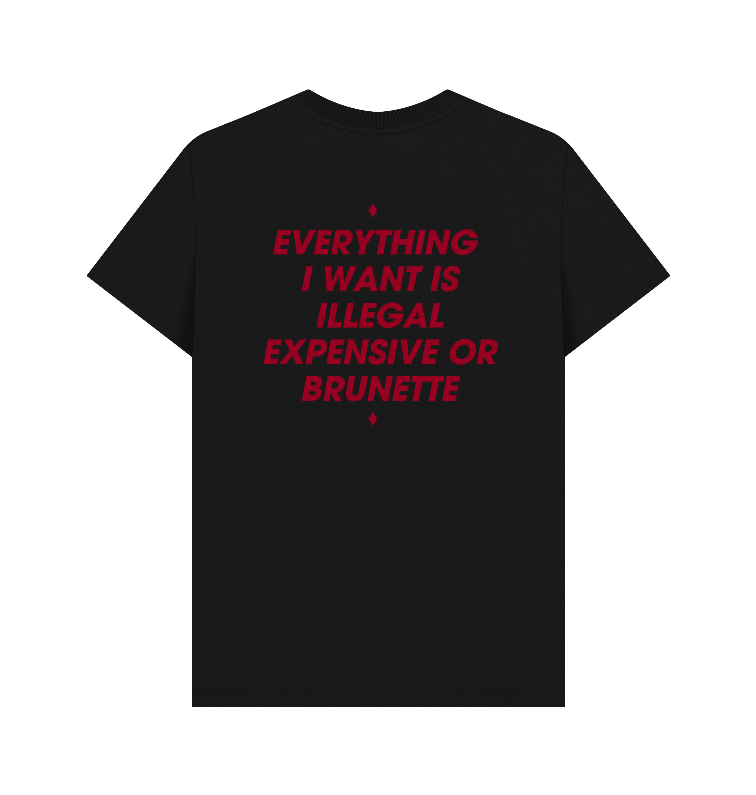 Black Printed T-shirt Back