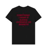 Black Printed T-shirt Back