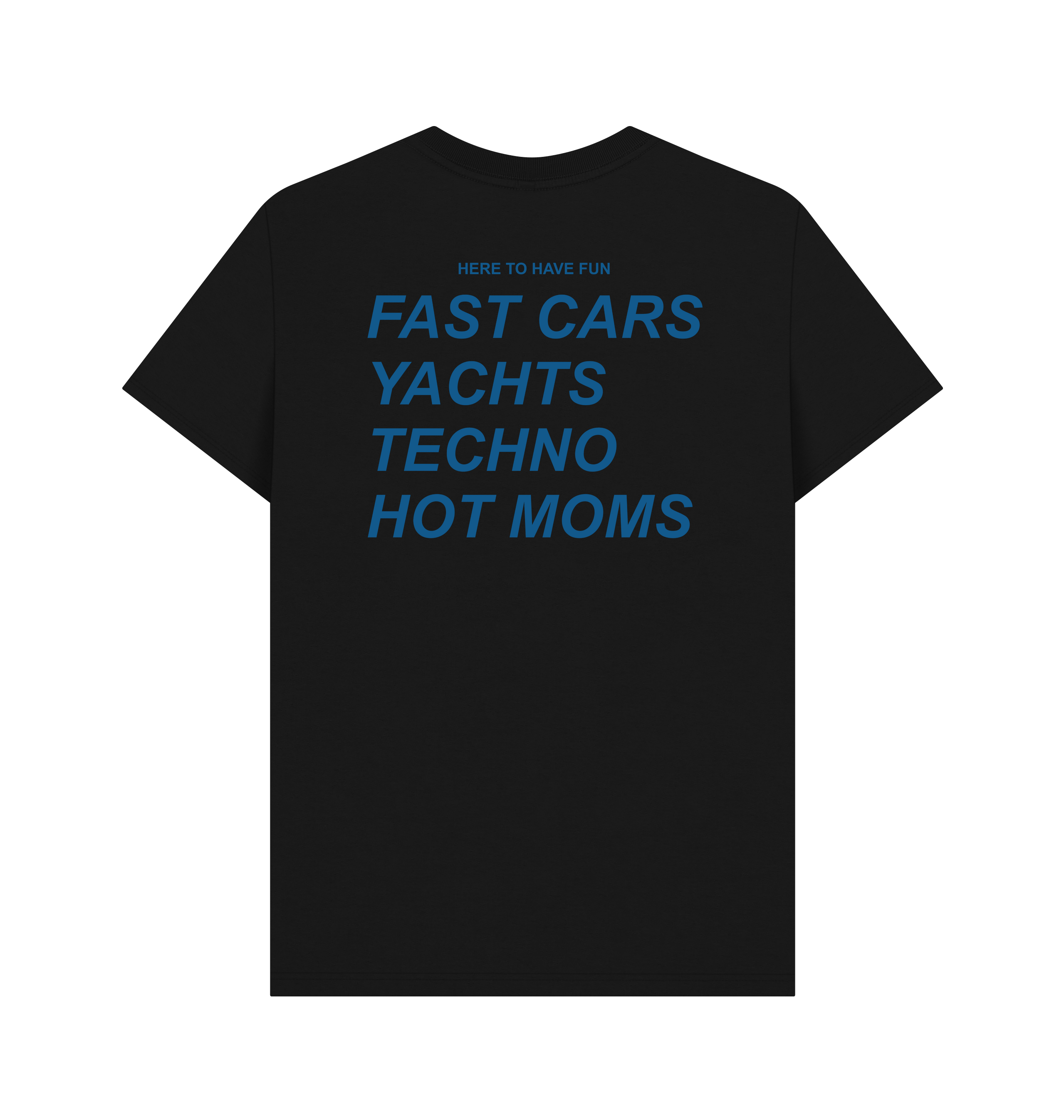 Black Printed T-shirt Back