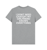 Athletic Grey Printed T-shirt Back