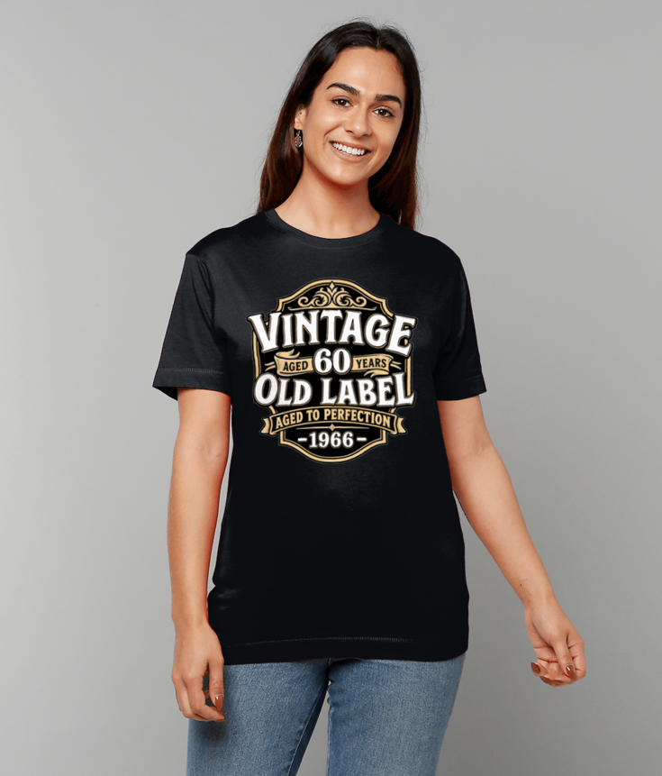 236 Vintage 1966 60th Birthday T-Shirt Funny Tee