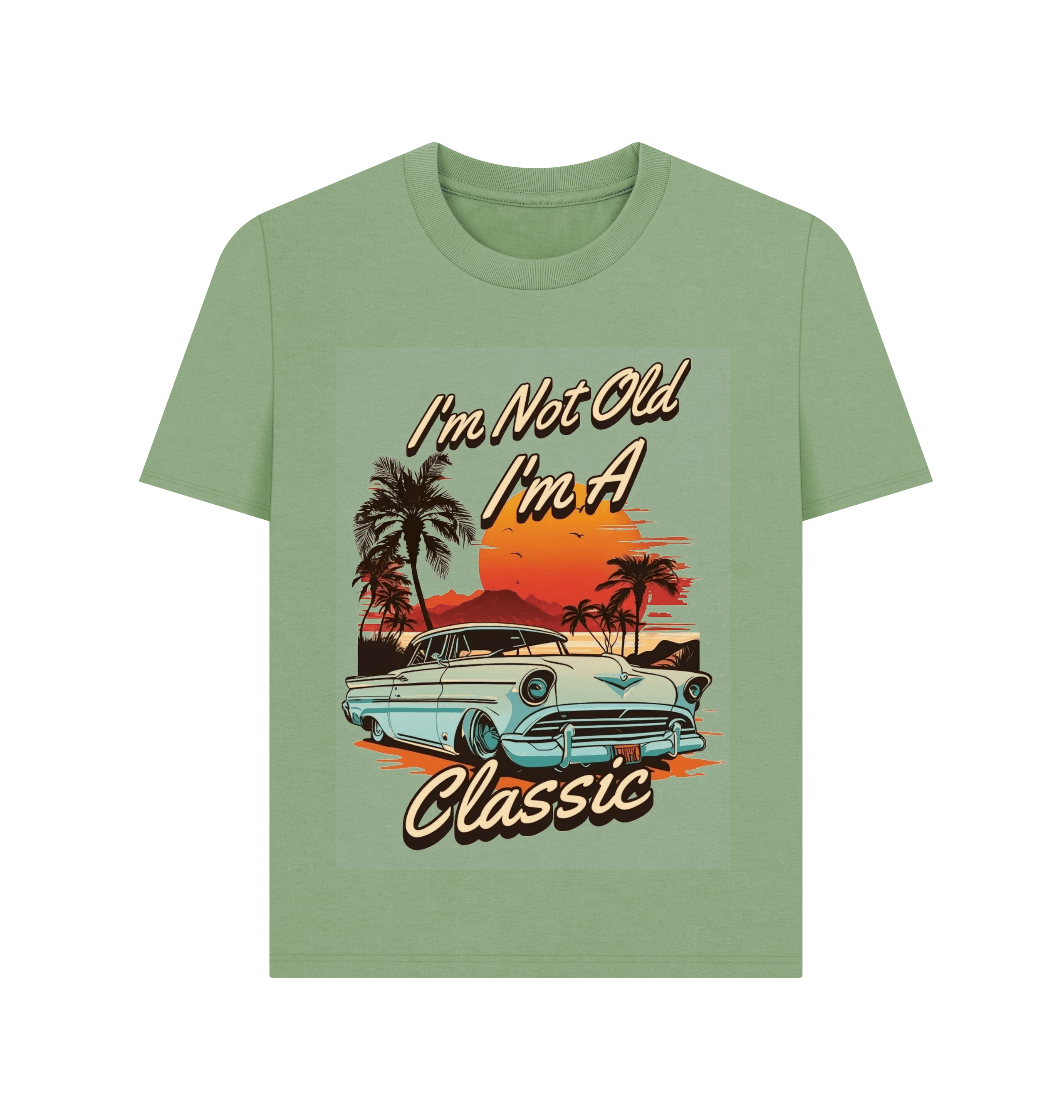 Sage Printed T-shirt Front