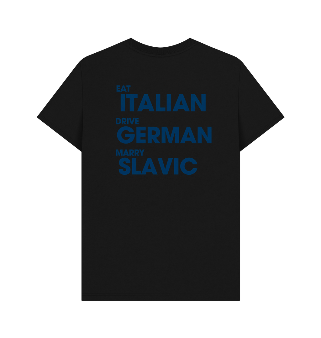 Black Printed T-shirt Back
