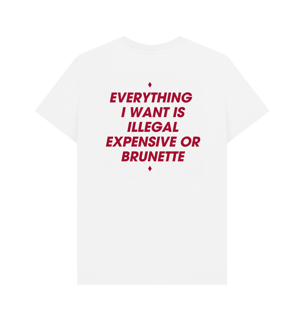 White Printed T-shirt Back