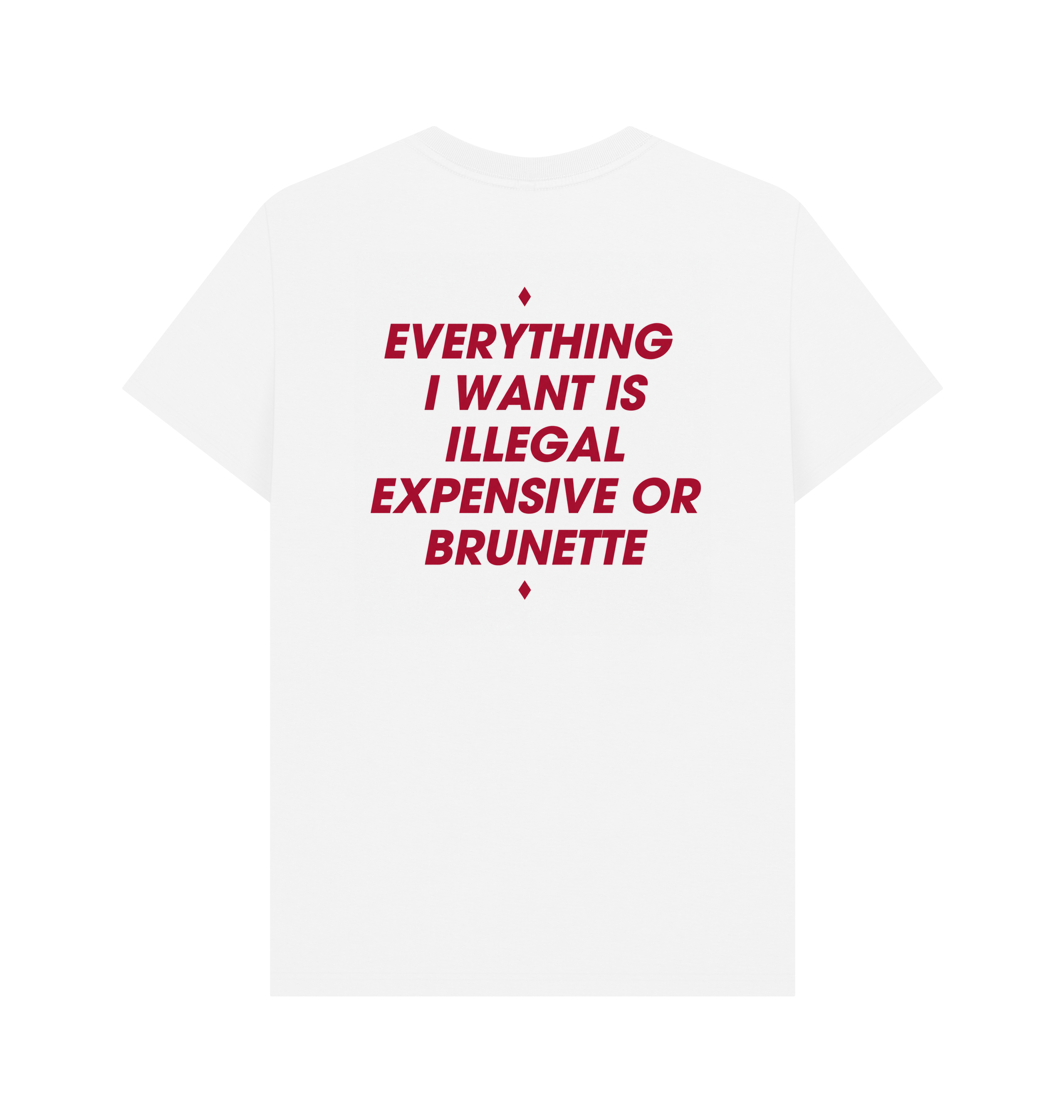 White Printed T-shirt Back