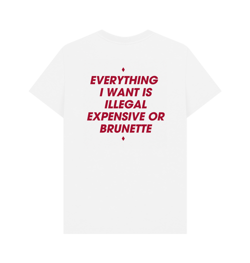 White Printed T-shirt Back