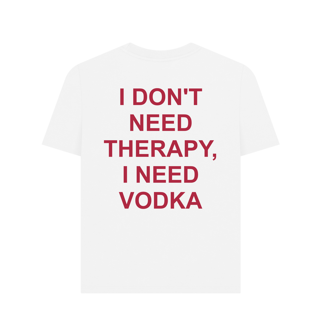 White Printed T-shirt Back