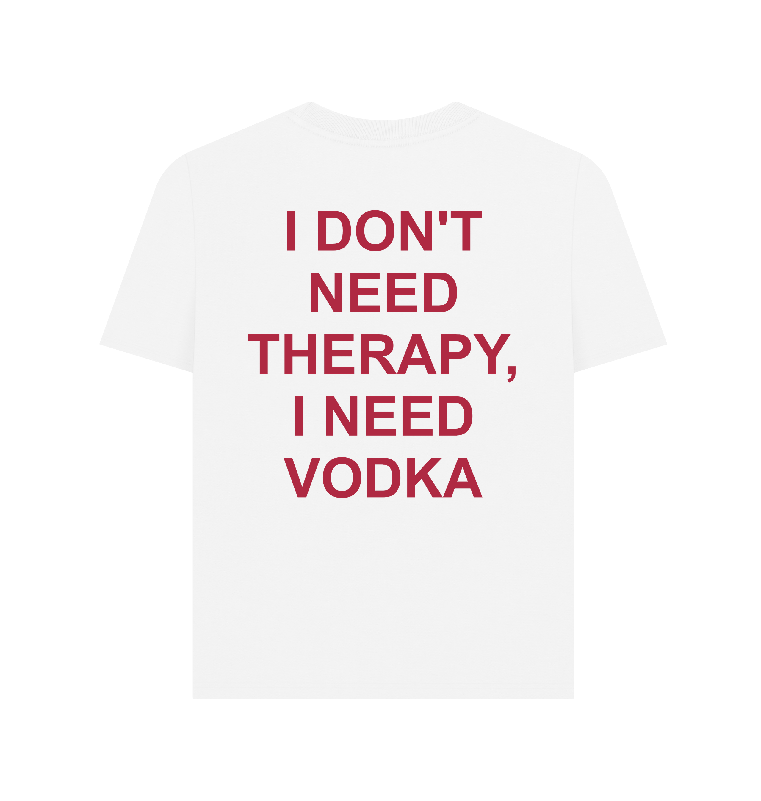 White Printed T-shirt Back