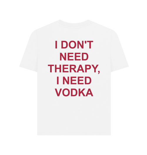 White Printed T-shirt Back