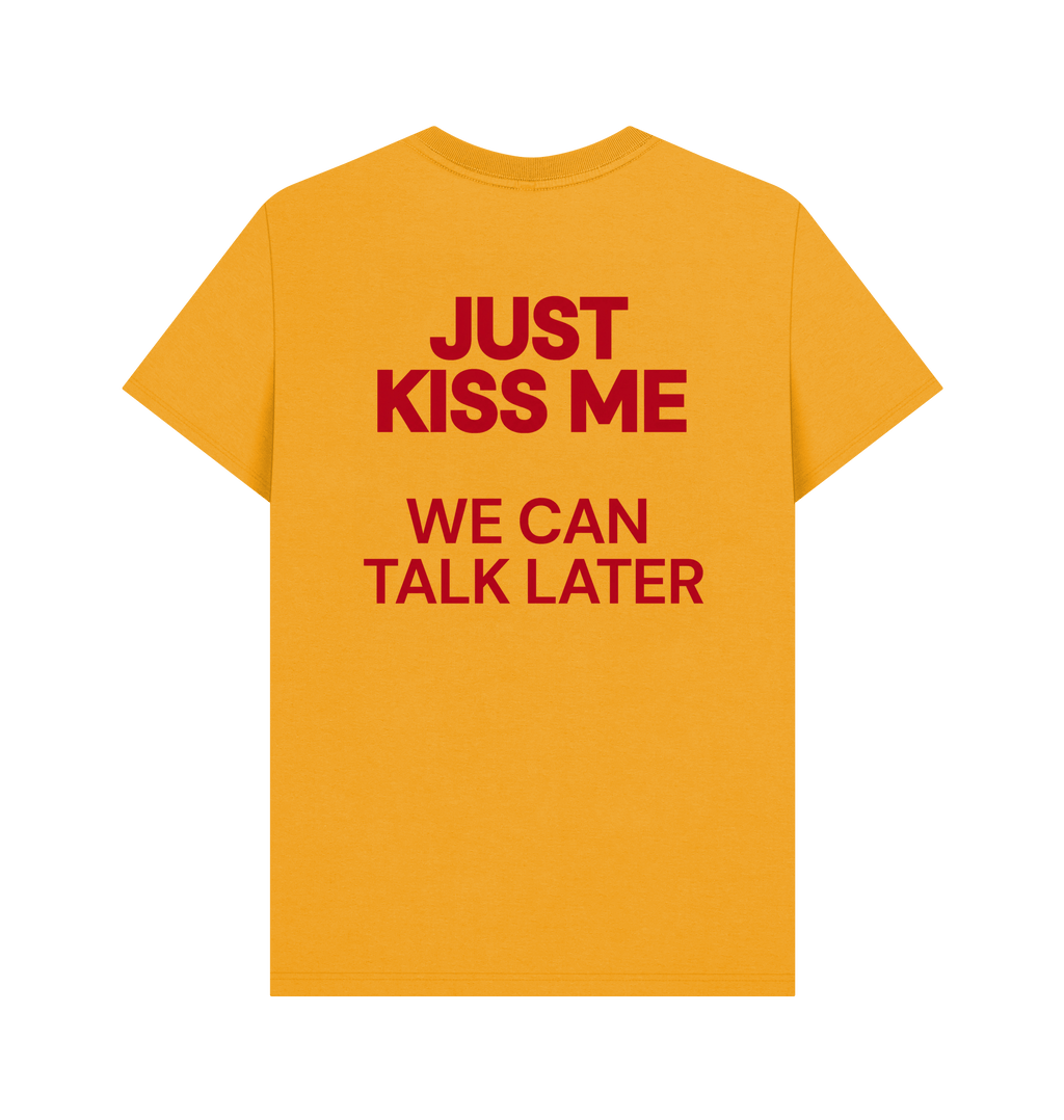Mustard Printed T-shirt Back