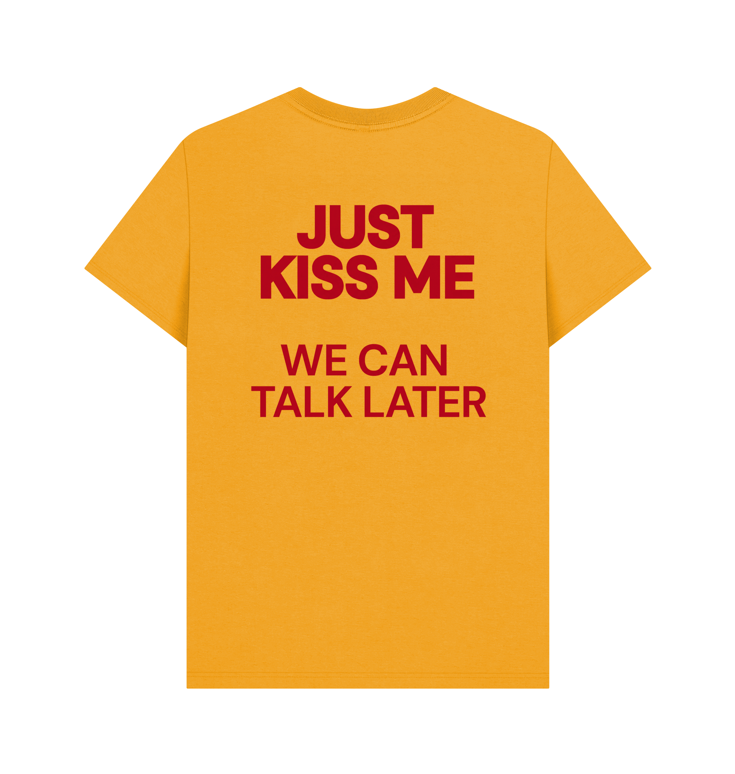Mustard Printed T-shirt Back
