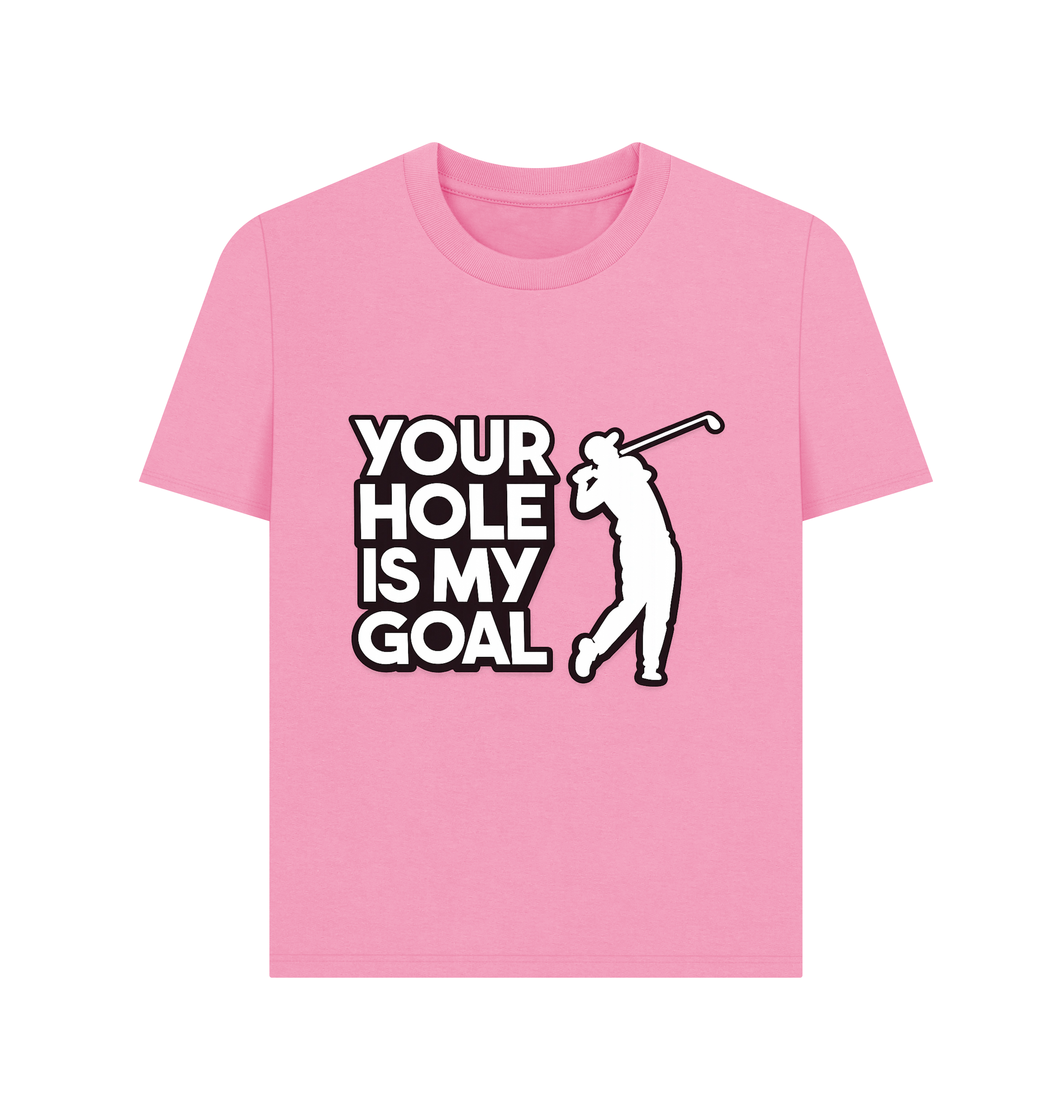 Rose Pink Printed T-shirt Front