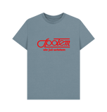 Stone Blue Printed T-shirt Front