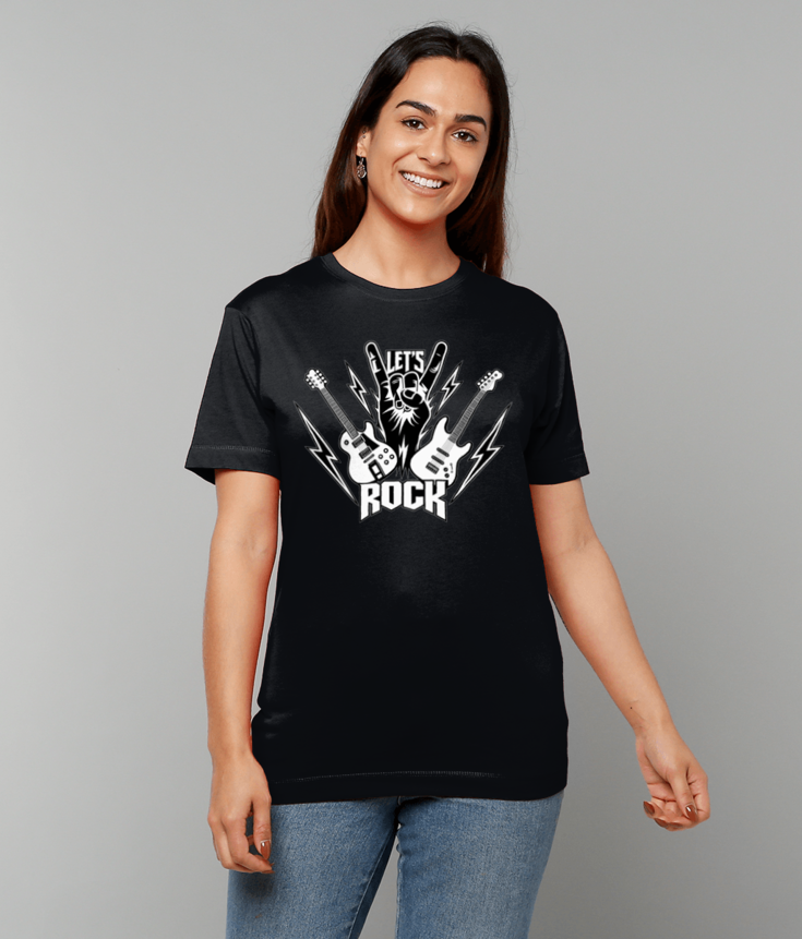 409 Rockstar T-Shirt Guitar Band Tee, Rock N Roll Fancy Dress
