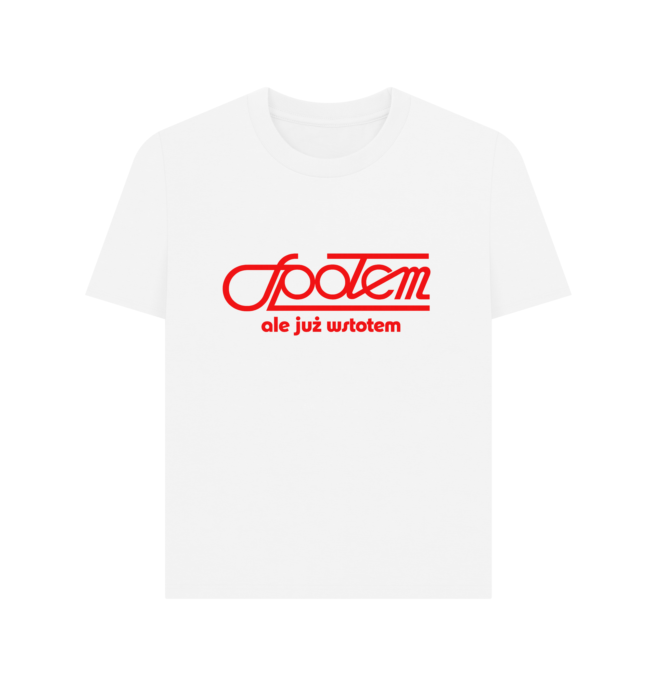 White Printed T-shirt Front