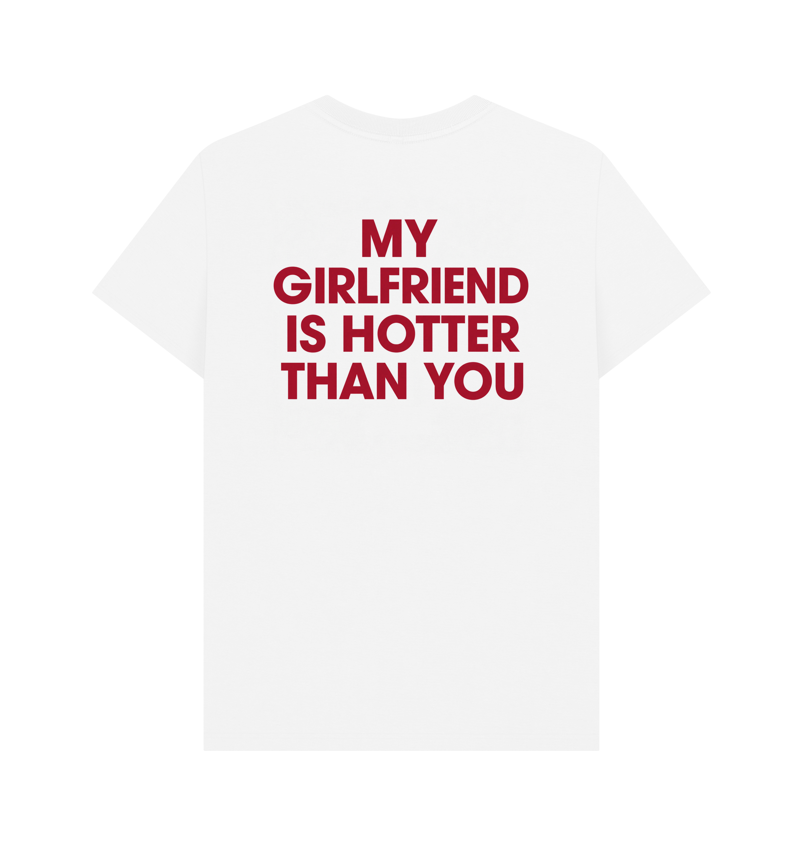 White Printed T-shirt Back