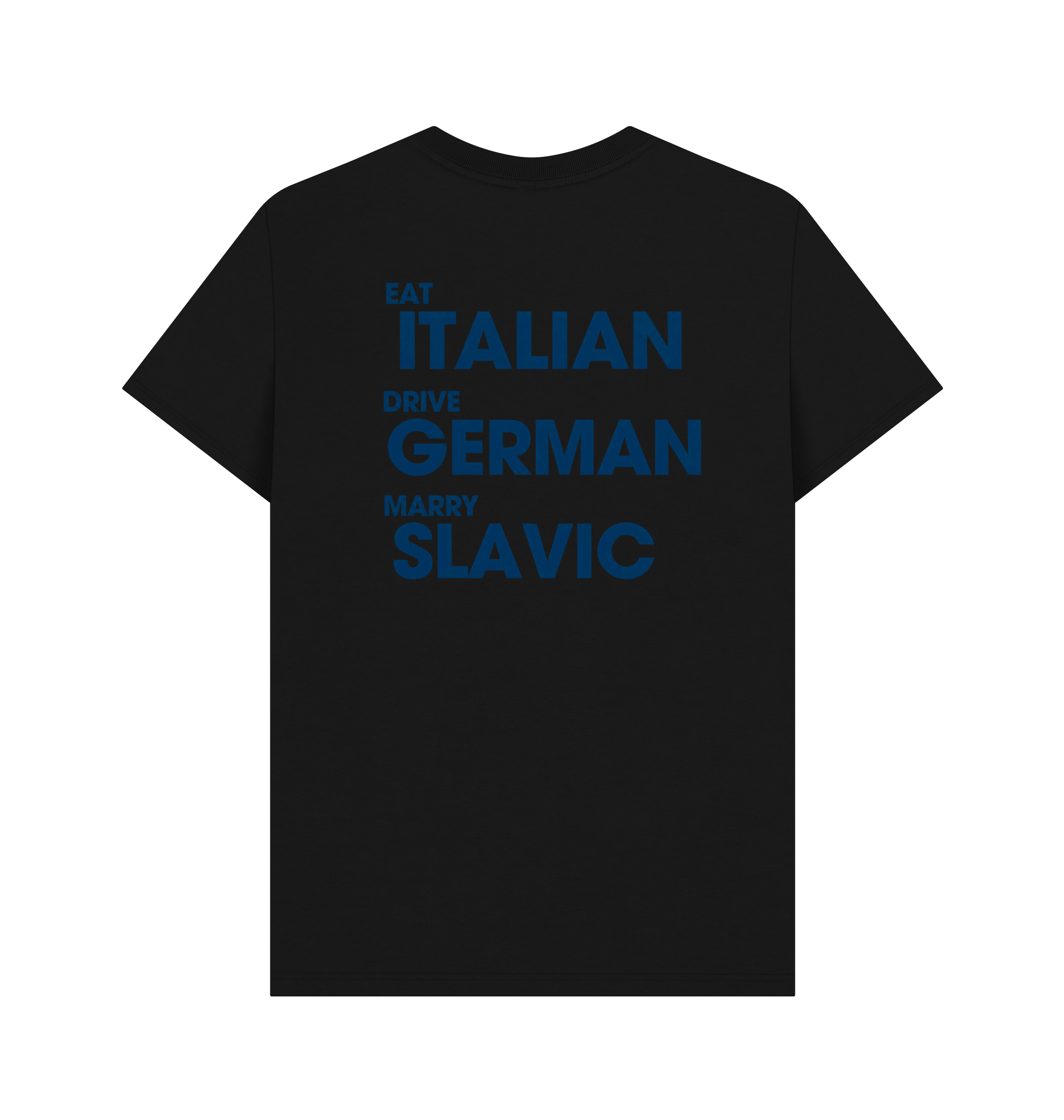Black Printed T-shirt Back