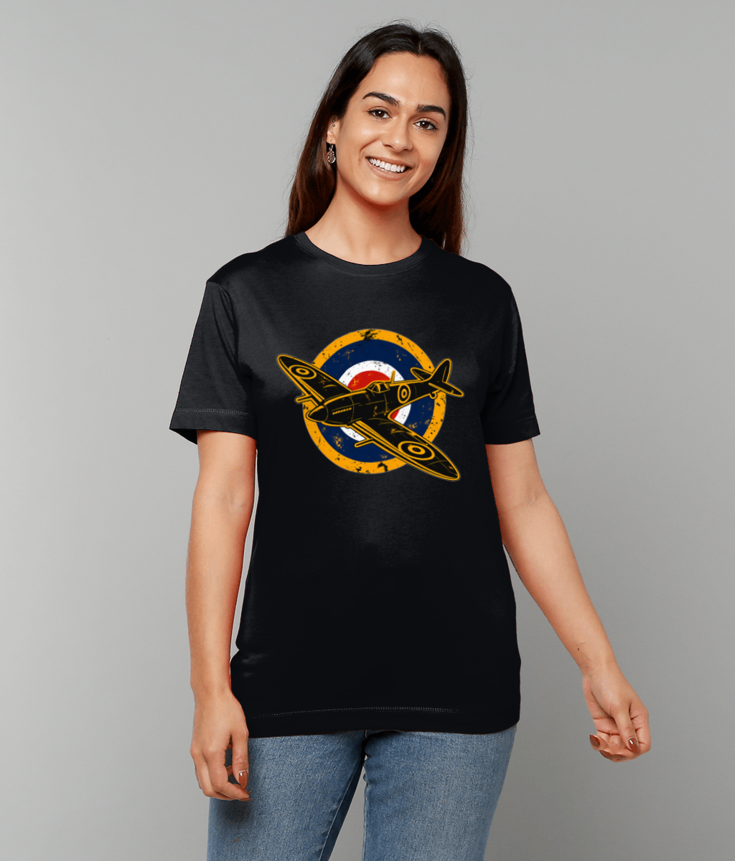 429 Vintage Spitfire RAF T-shirt Tee