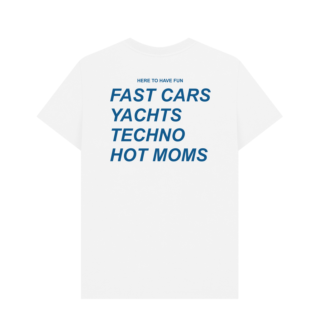 White Printed T-shirt Back