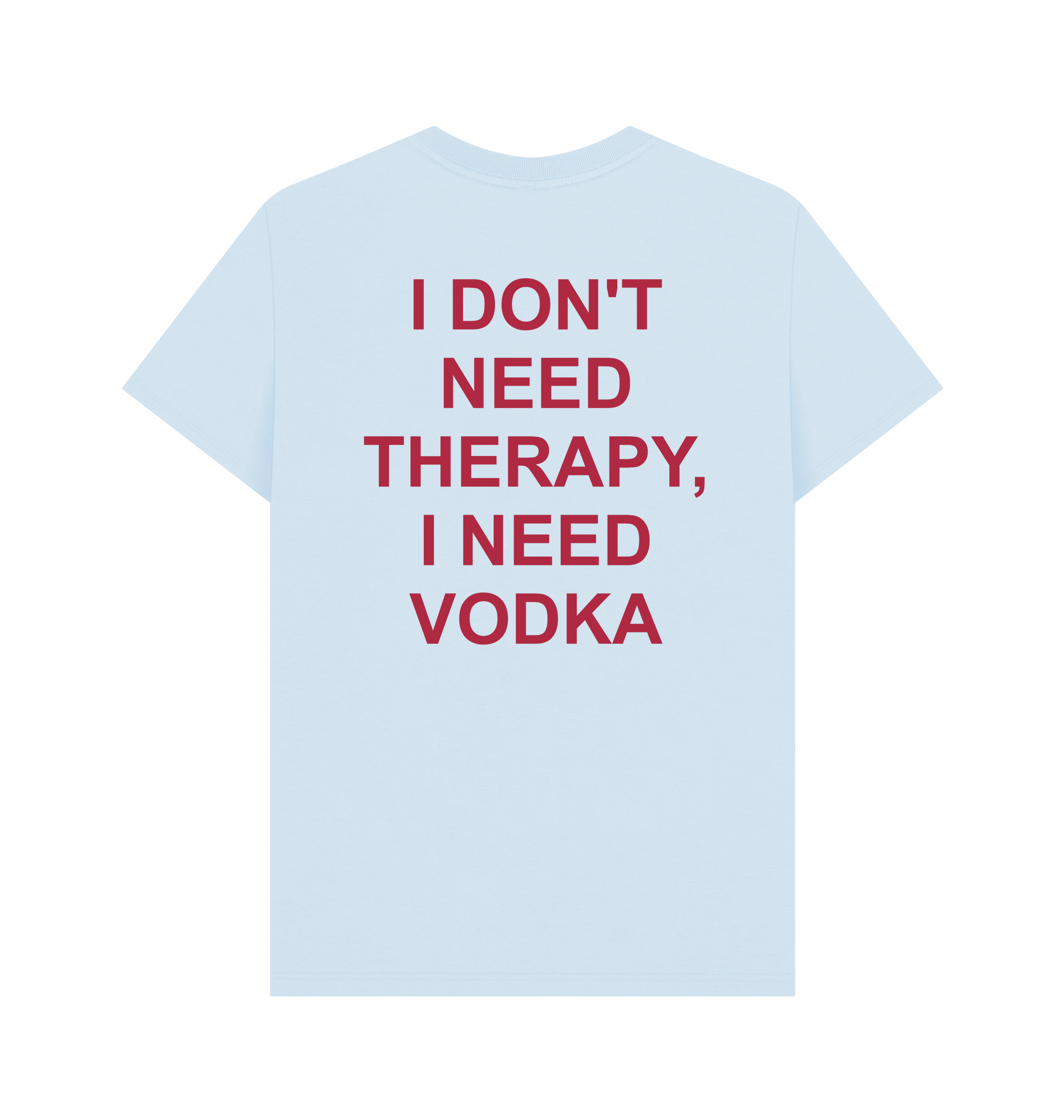 Sky Blue Printed T-shirt Back