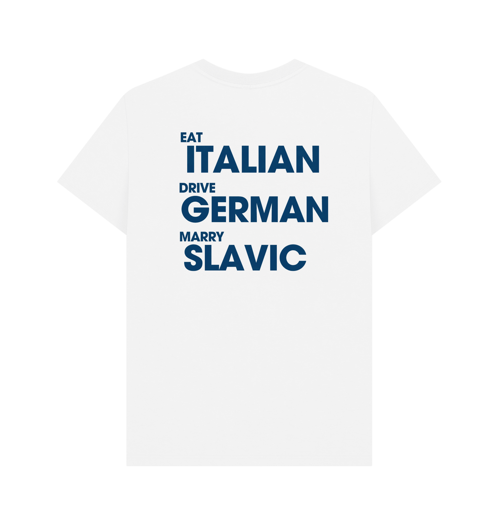 White Printed T-shirt Back