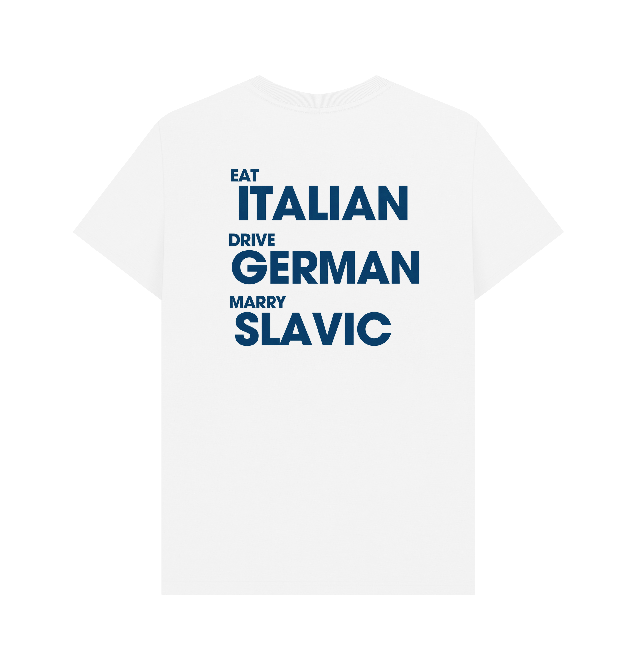 White Printed T-shirt Back