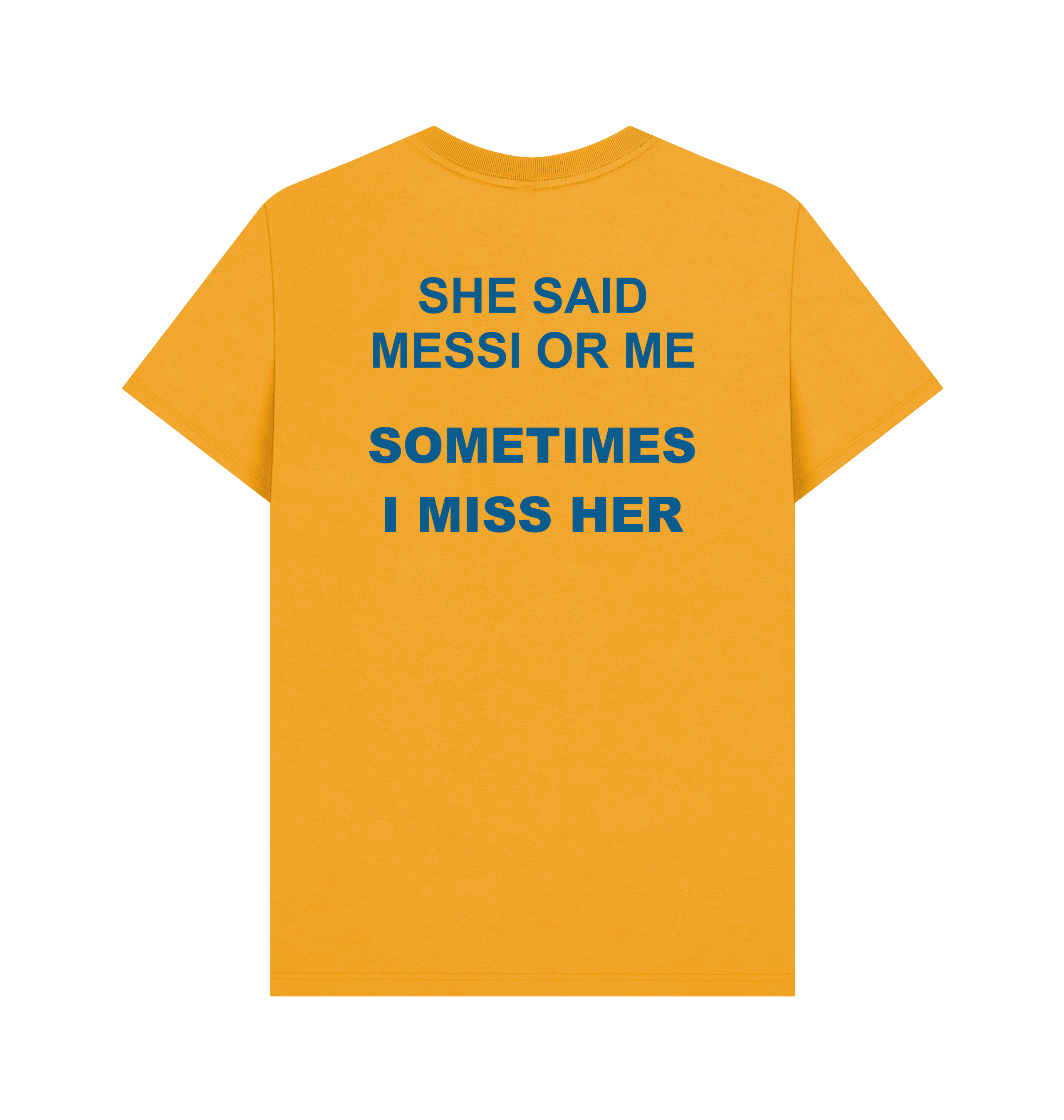 Mustard Printed T-shirt Back